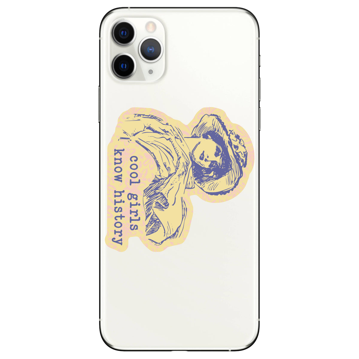 Cool Girls Know History Book High Quality Vinyl Sticker