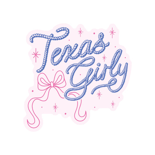 Texas TX Girly Austin Dallas High Quality Vinyl Sticker