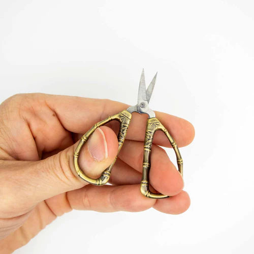 Thread Snips - Bronze Bamboo Tiny Scissors