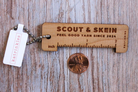 Scout & Skein 2" Ruler Keychain