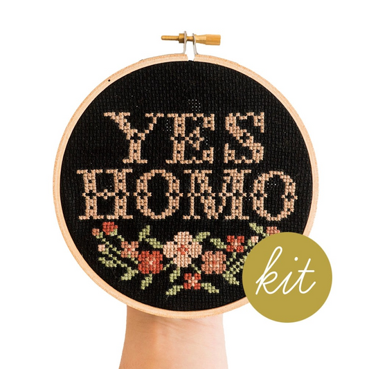Yes Homo Cross Stitch Kit
