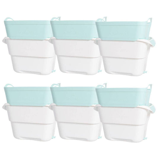 Strucket 19L (5 Gallon) Strainer Bucket – 6 Pack Aqua