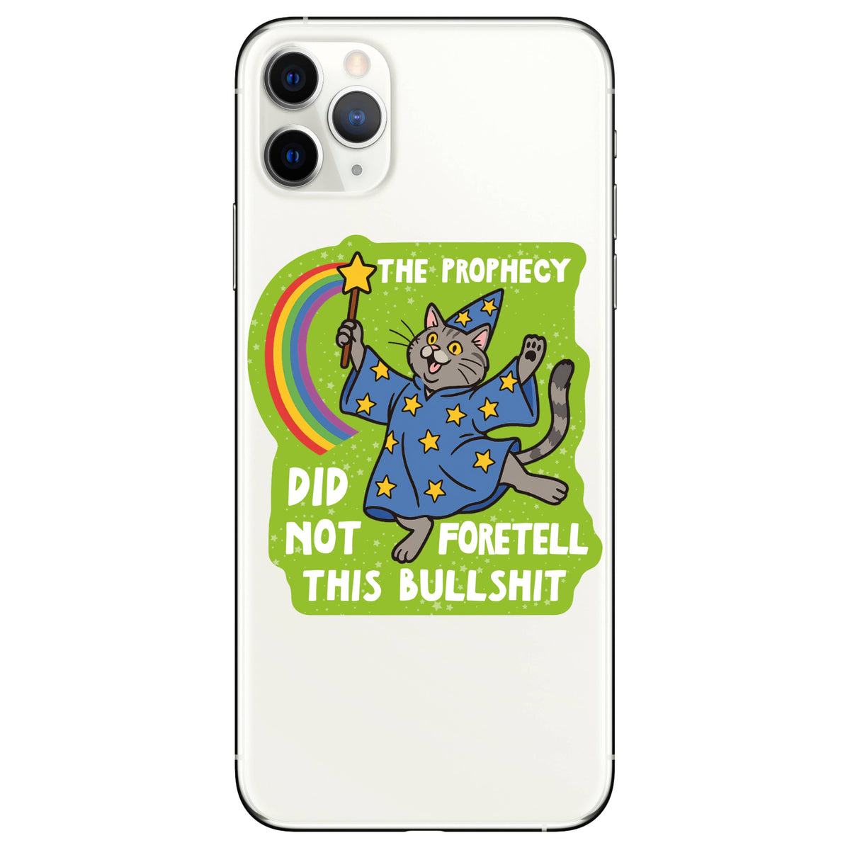 Magic Prophecy Cat Swear Wizard High Quality Vinyl Sticker