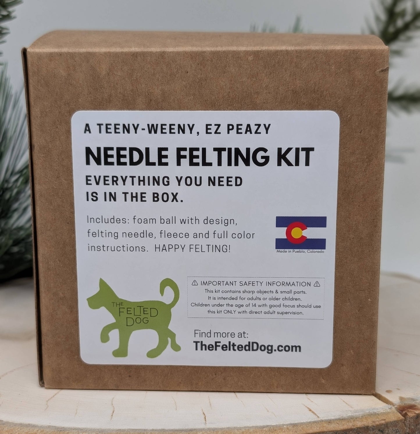 Texas Flag DIY Needle Felting Ornament Kit