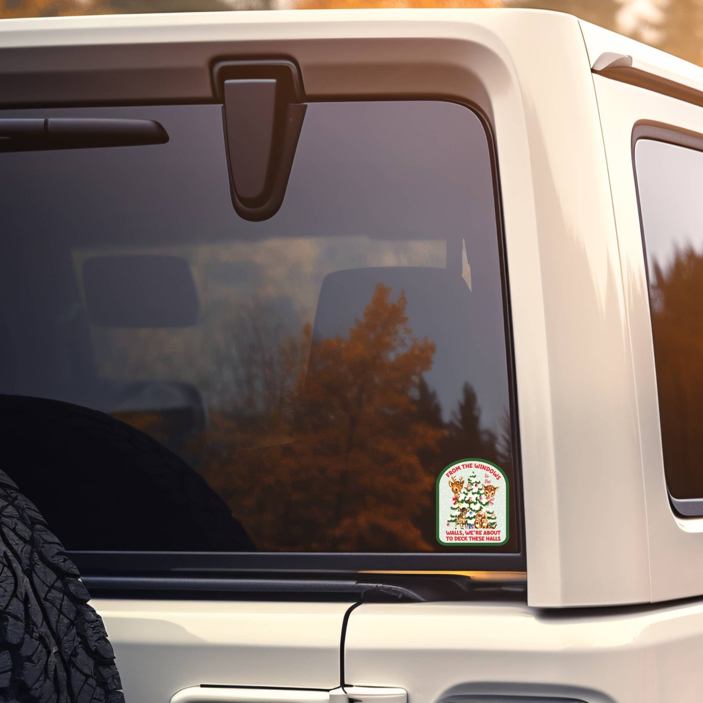 Holiday Christmas Funny Animal High Quality Vinyl Sticker