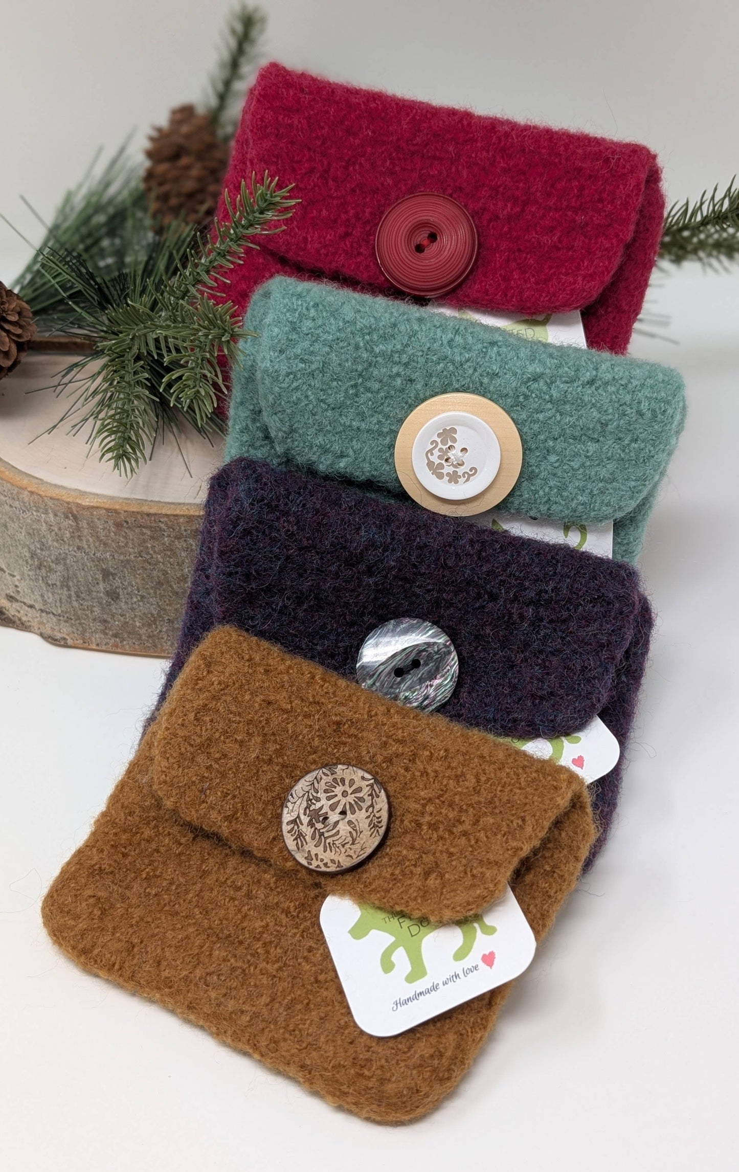 Hand-Felted "Anything Goes" Wool Pouch