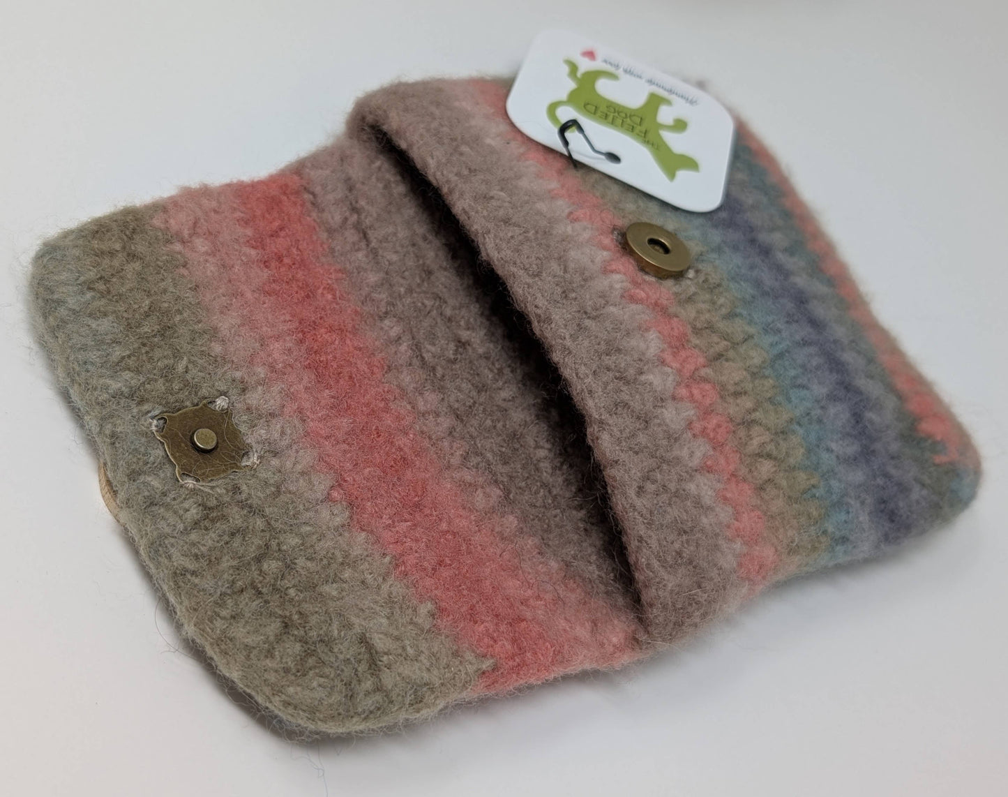 Hand-Felted "Anything Goes" Wool Pouch