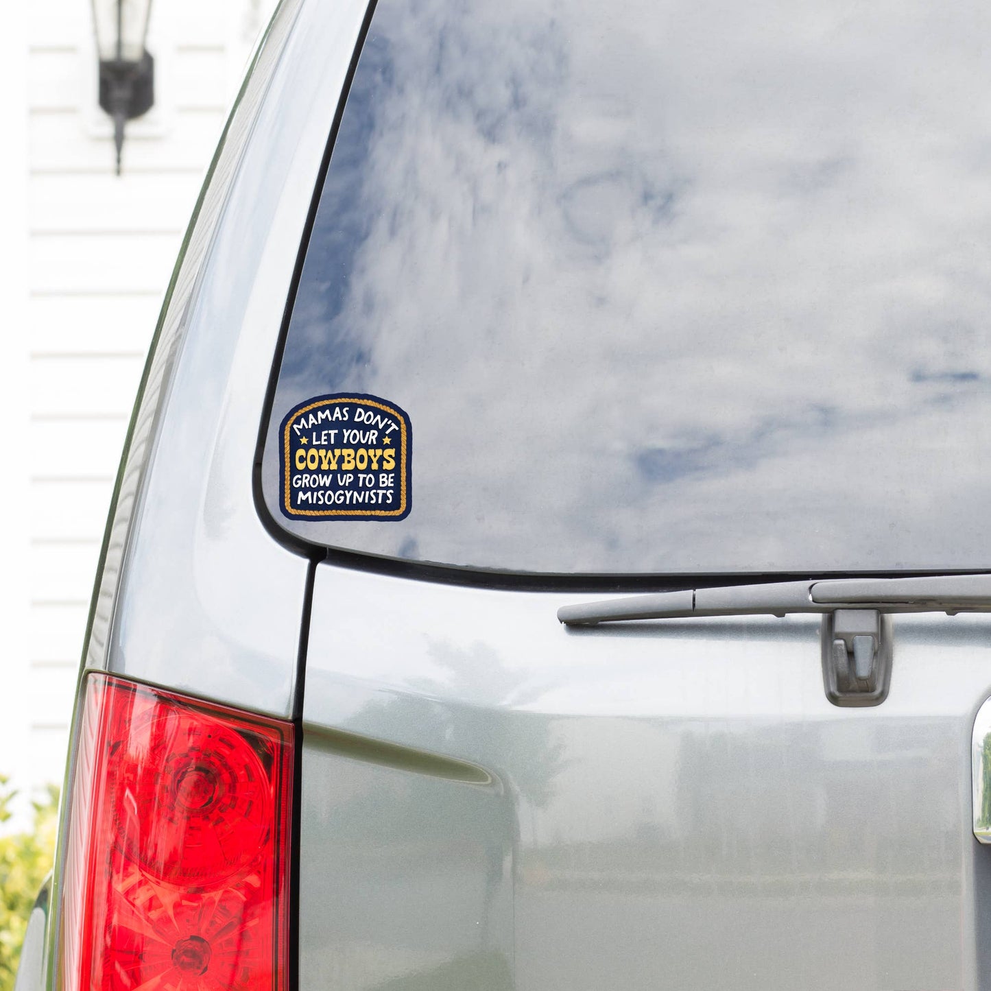 Feminist Rights Misogyny Cowboy High Quality Vinyl Sticker