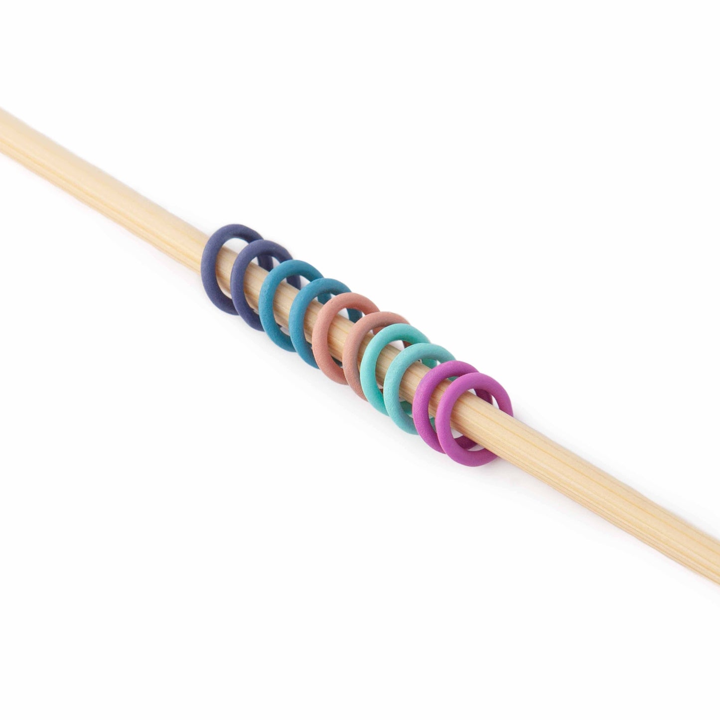 Simple Ring Stitch Markers - Rainbow