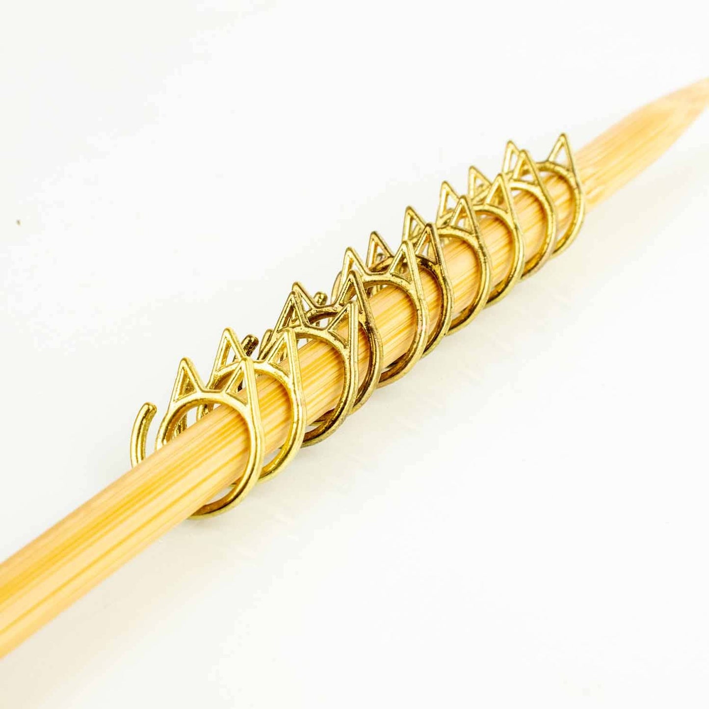 Cat Clips - Simple Removable Stitch Markers - Silver