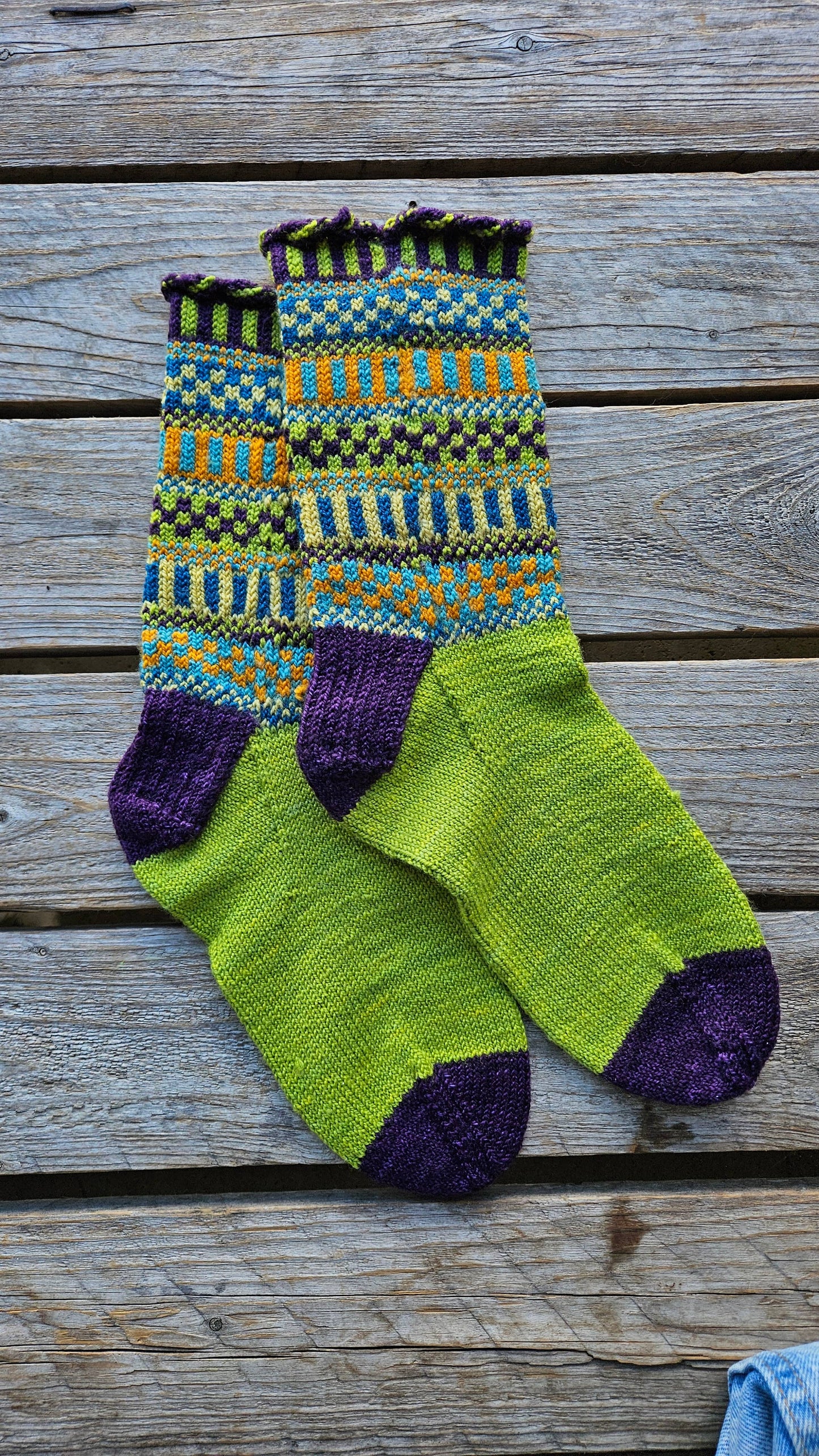 Colorwork Knitting Sock Kit