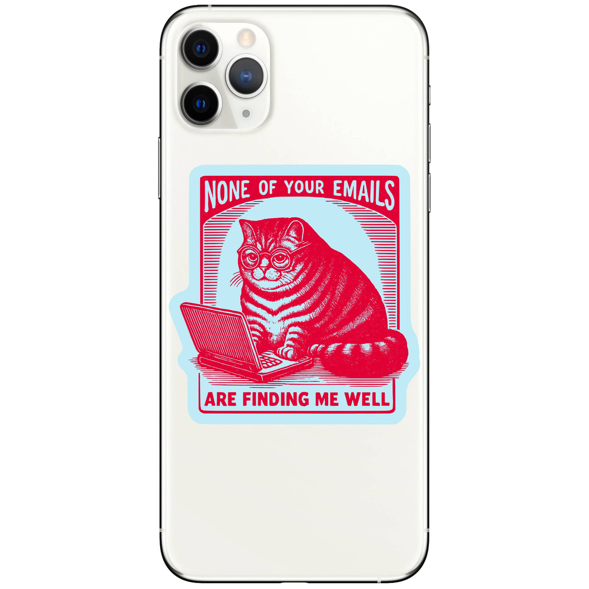 Work Kitty Cat Sarcastic Cute High Quality Vinyl Sticker