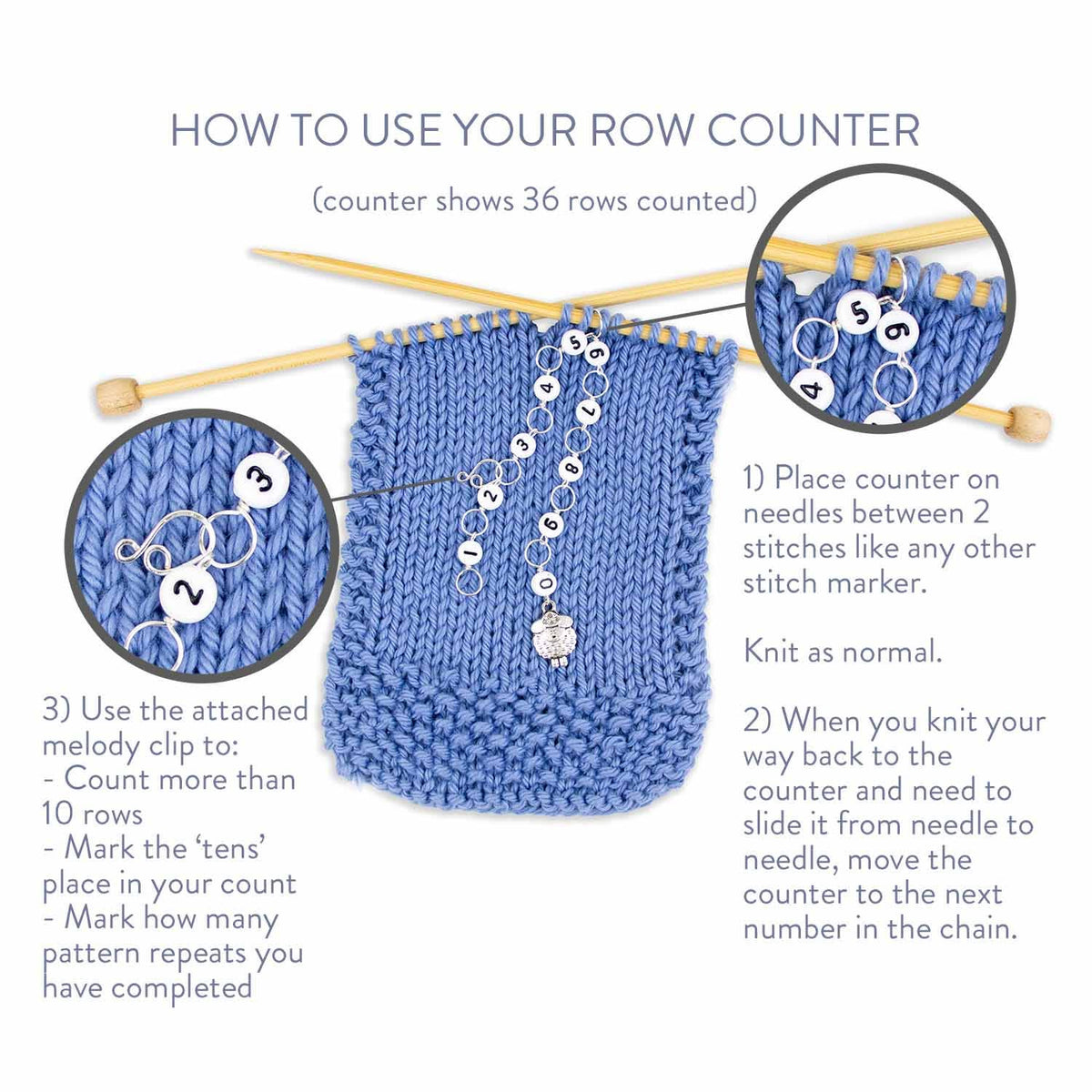 Yarn Ball Knitting Row Counter