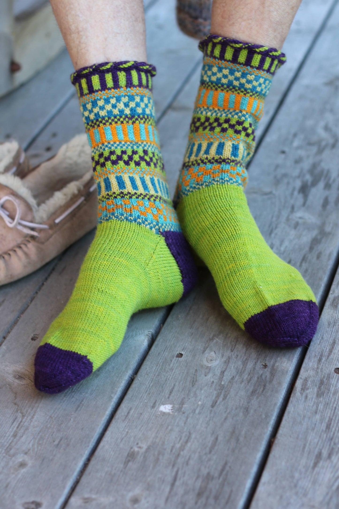 Colorwork Knitting Sock Kit