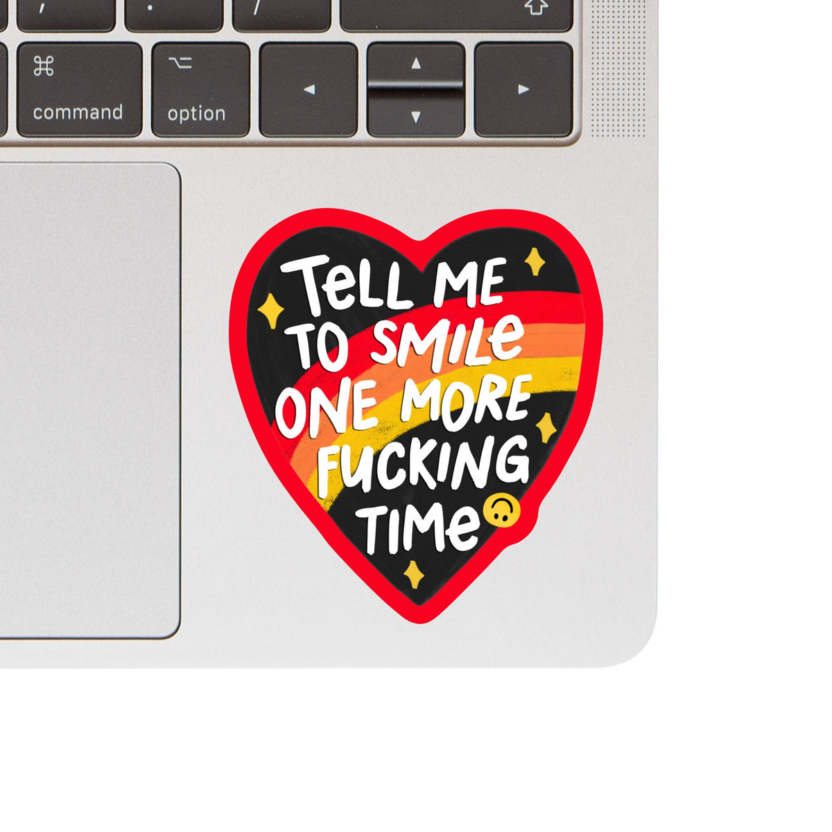 Sarcastic Women Swear Fuck Smile High Quality Vinyl Sticker