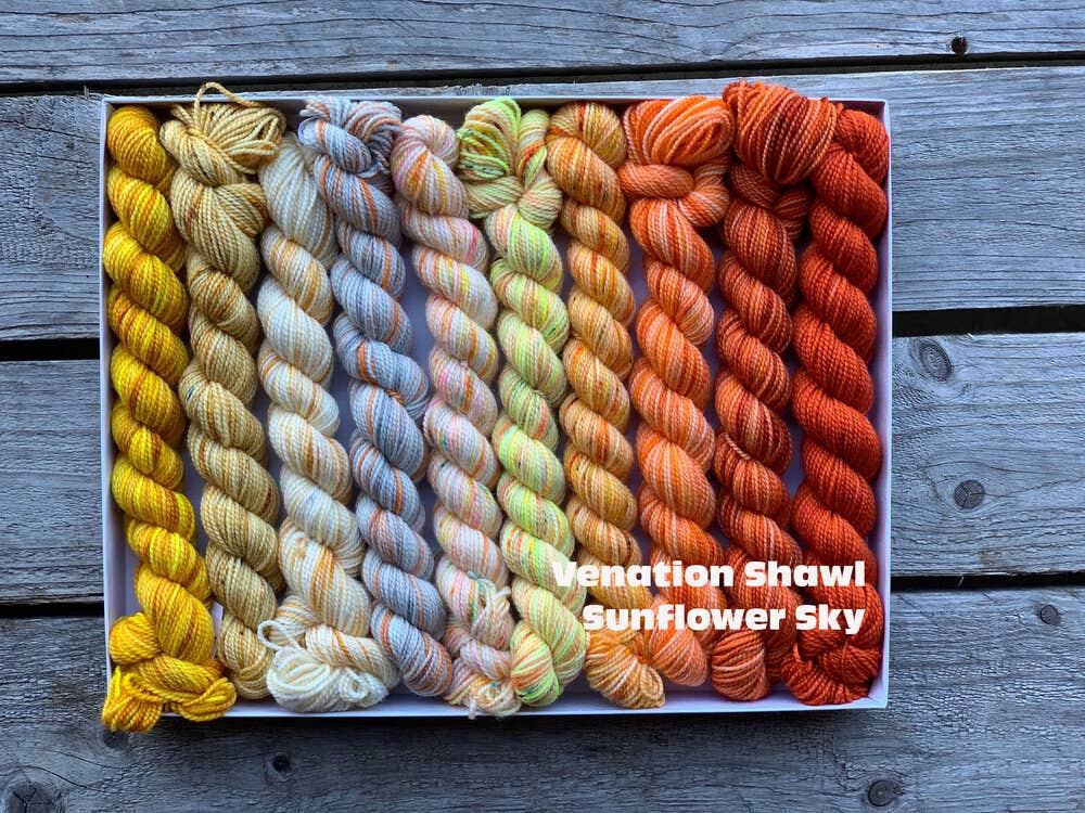 Venation Shawl Kits - Pencil Boxes x Ambah