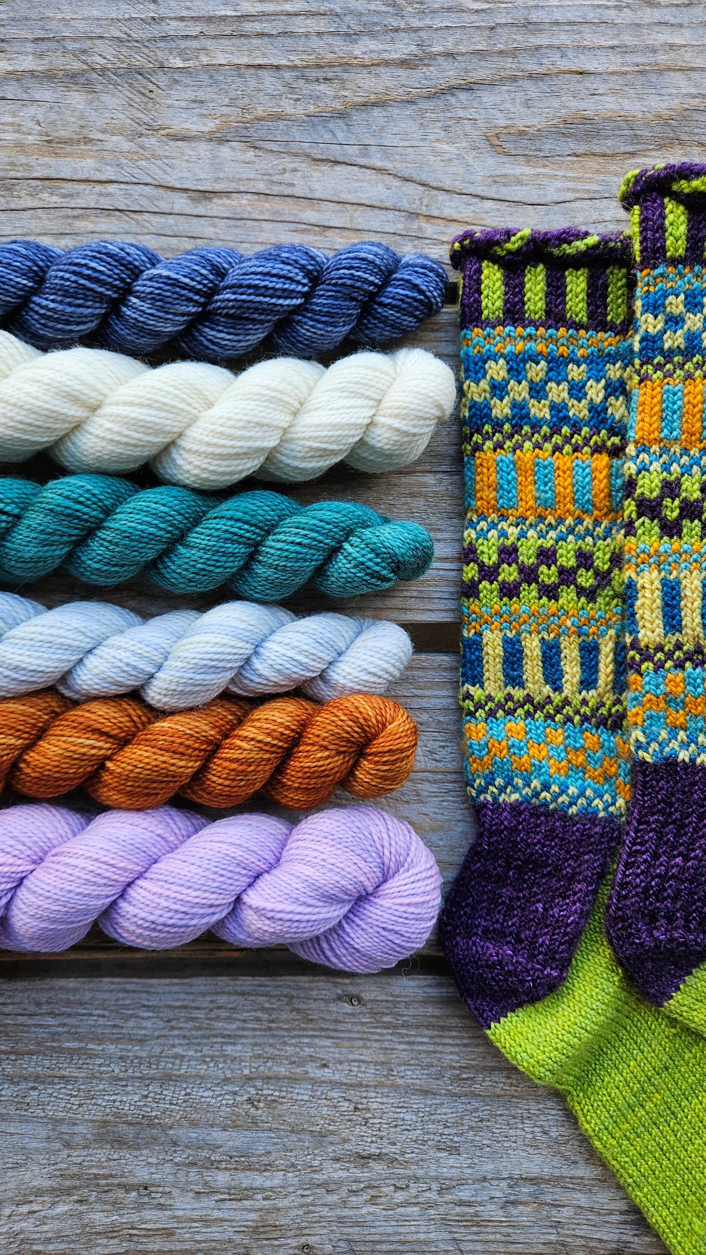 Colorwork Knitting Sock Kit