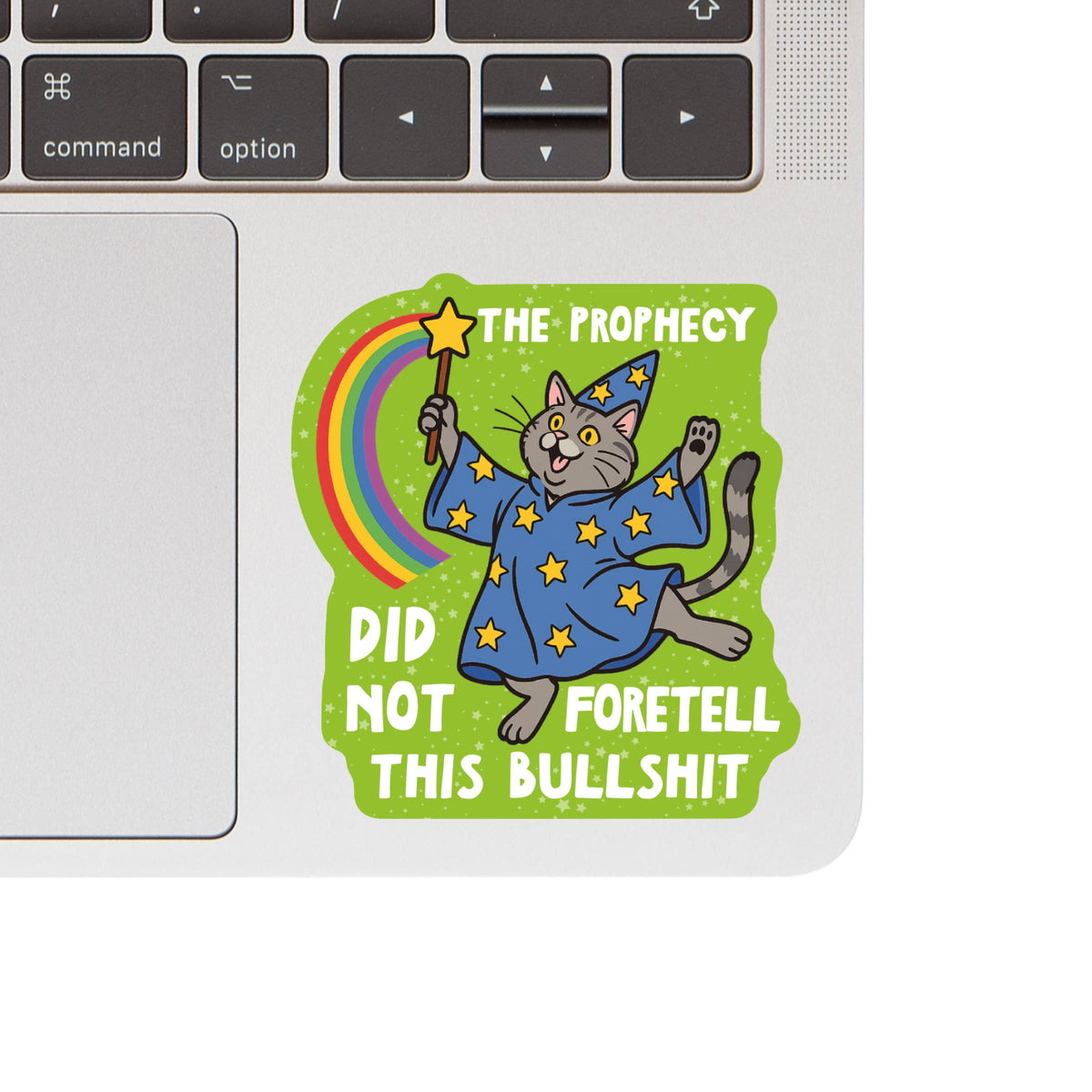 Magic Prophecy Cat Swear Wizard High Quality Vinyl Sticker