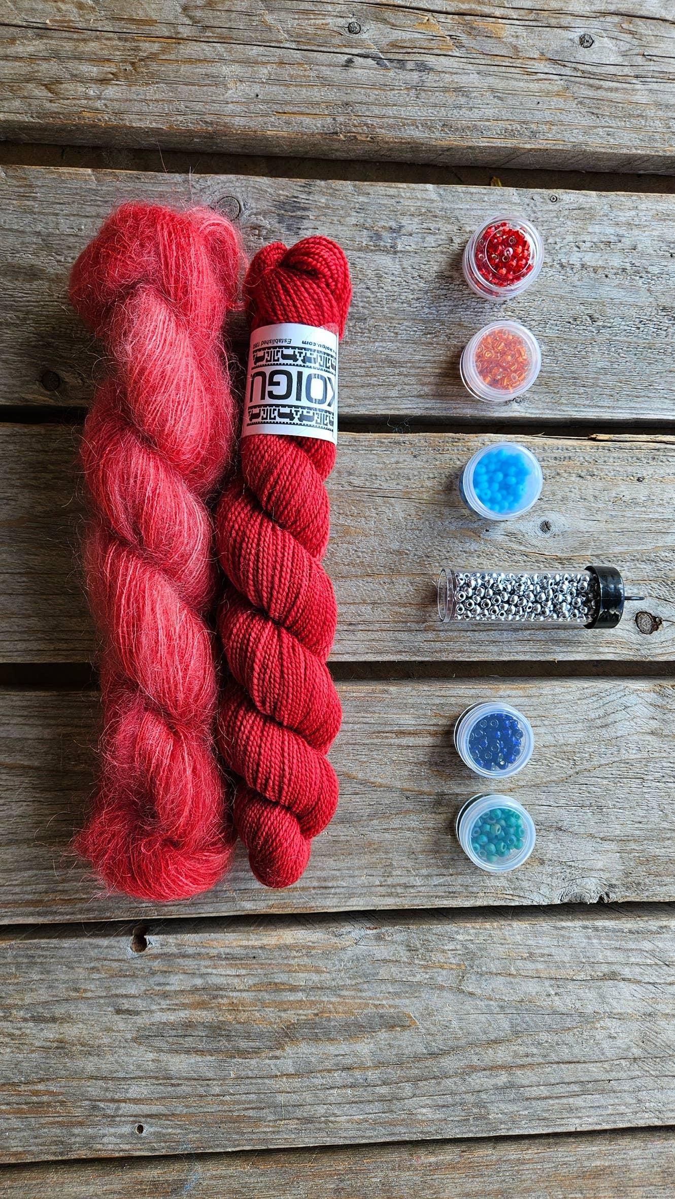 Painting with Beads Scarf Kit