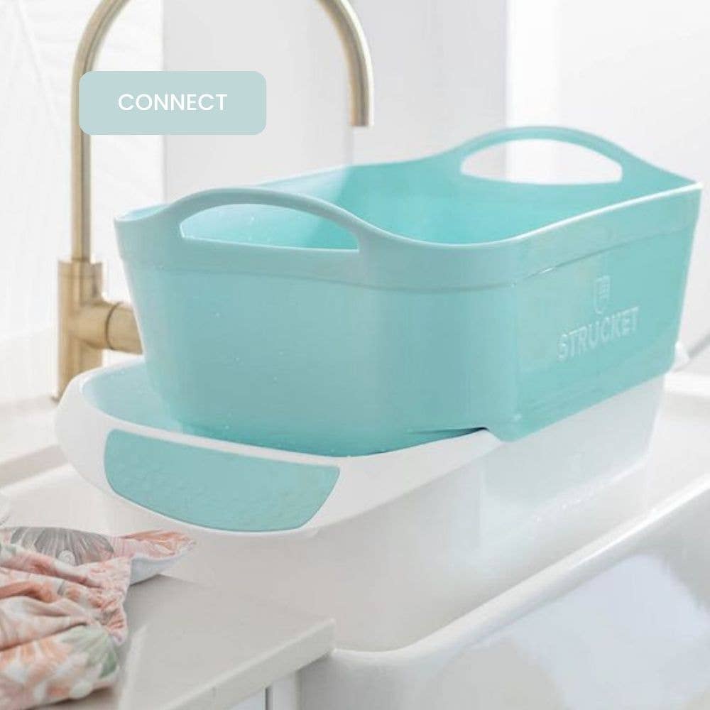 Strucket 19L (5 Gallon) Strainer Bucket – 6 Pack Aqua