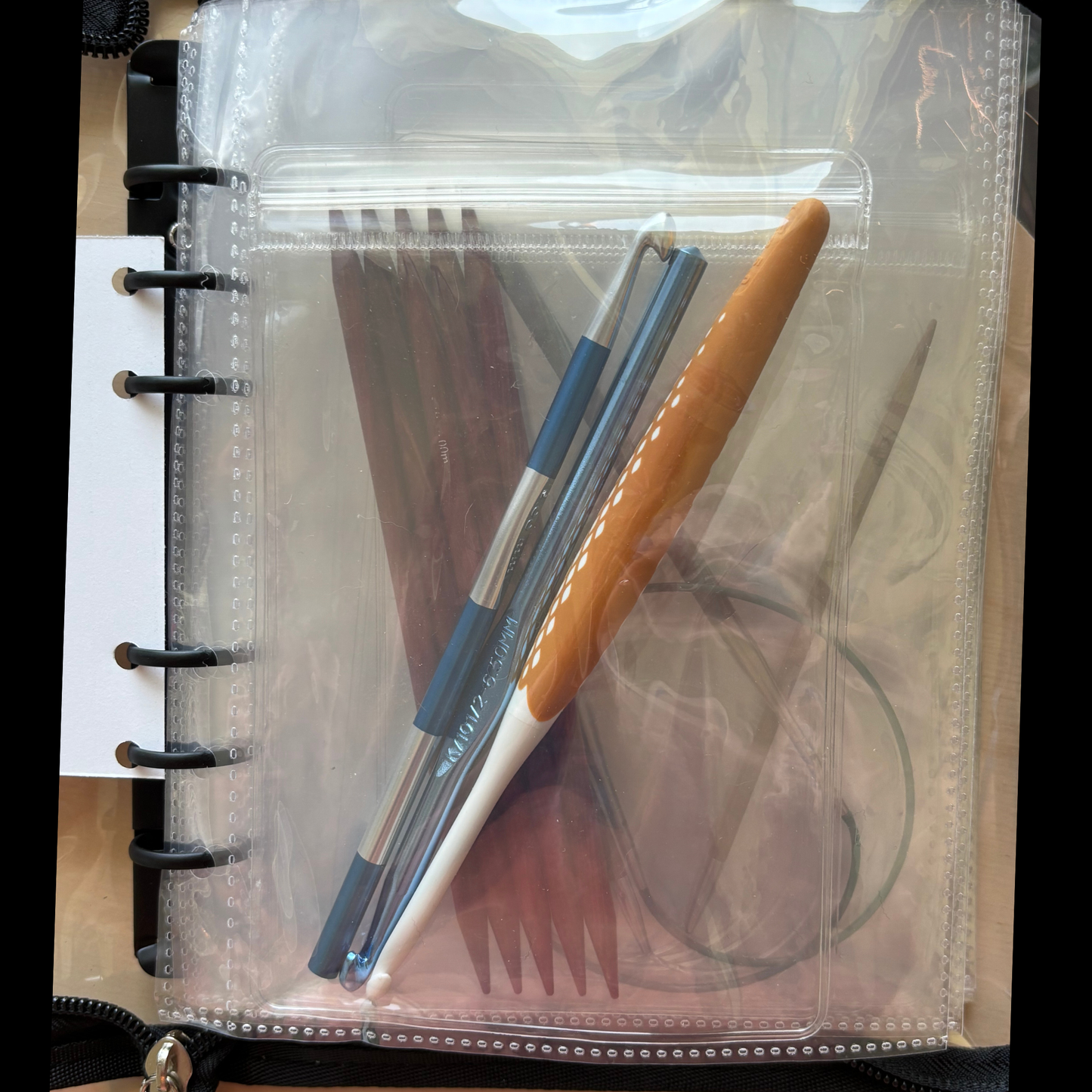The Hook & Needle Binder - Deluxe Knitting Crochet Organizer