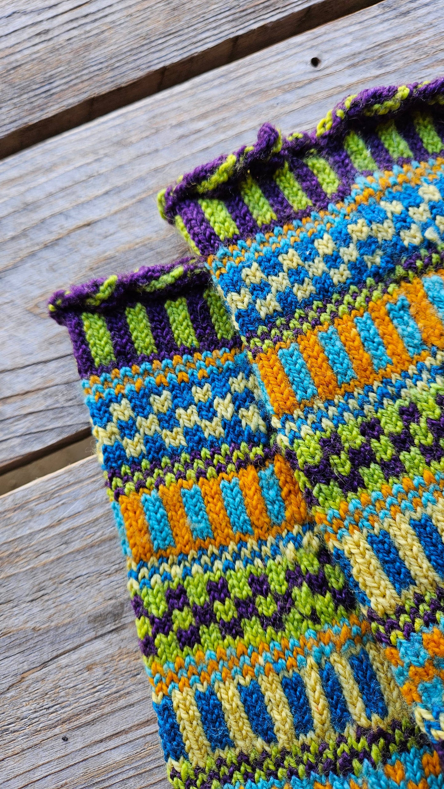Colorwork Knitting Sock Kit