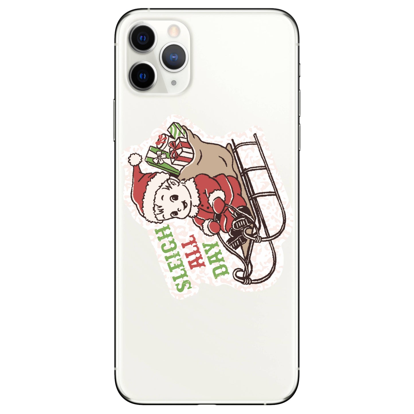 Holiday Christmas Santa Funny High Quality Vinyl Sticker