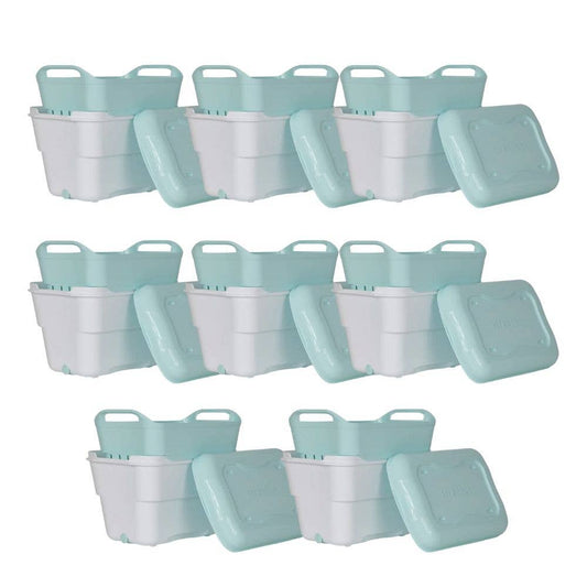 Strucket 4.5L Mini Strainer Bucket with Lid - Aqua