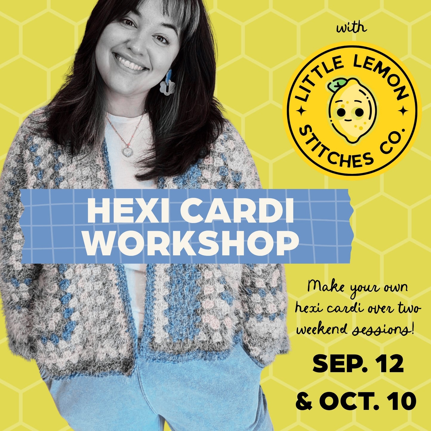 Hexi Cardigan Workshop with Little Lemon Stitches