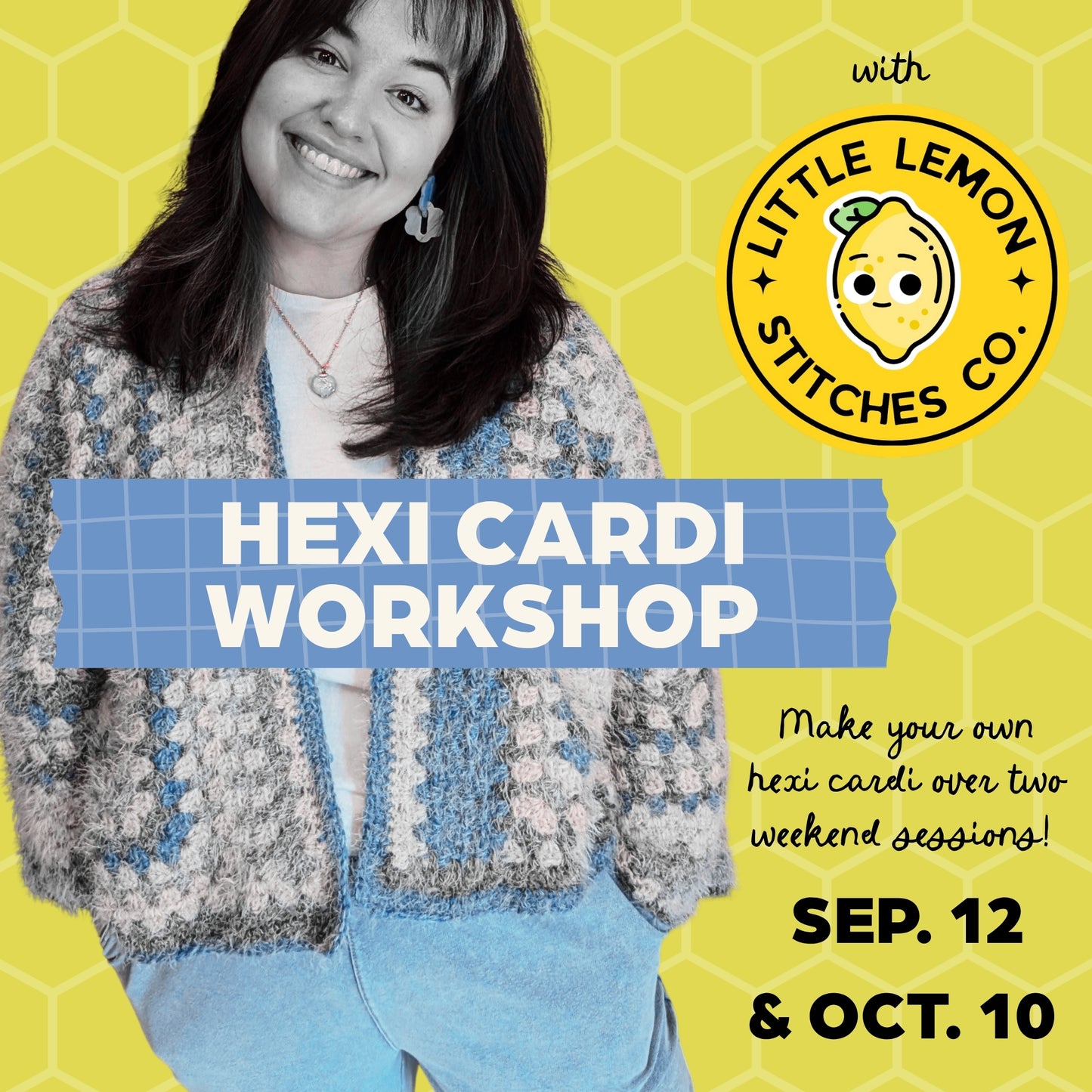 Hexi Cardigan Workshop with Little Lemon Stitches