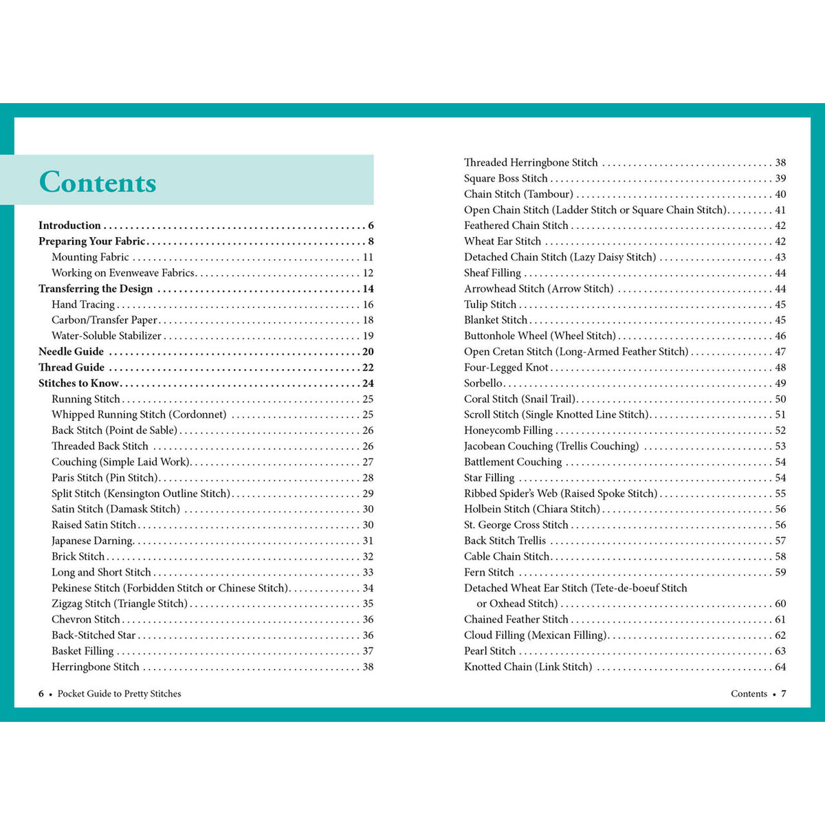 Pocket Guide to Pretty Stitches