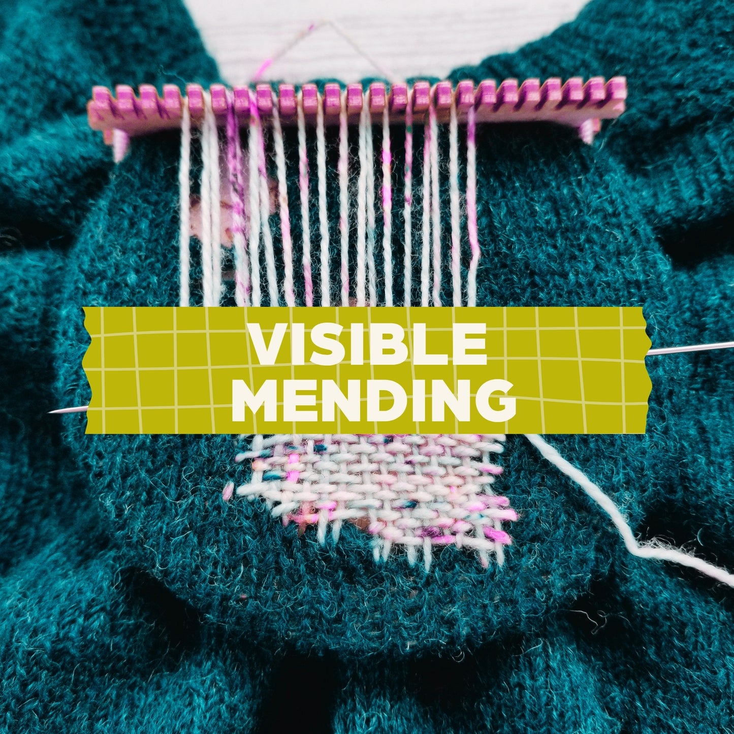 August 4th: Visible Mending with a Mini Loom