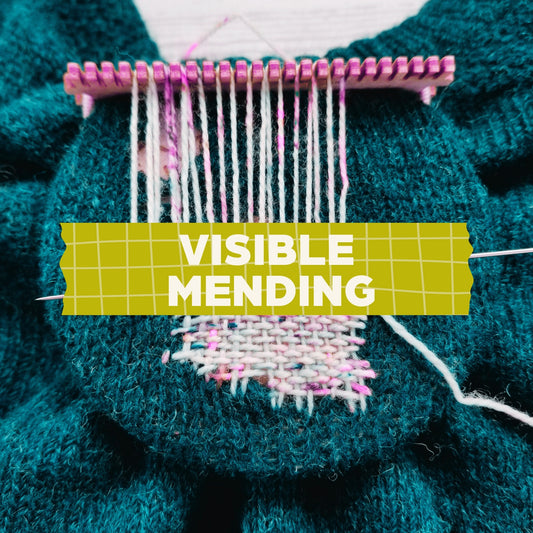 Visible Mending with a Mini Loom