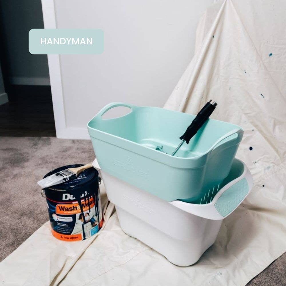 Strucket 19L (5 Gallon) Strainer Bucket – 6 Pack Aqua
