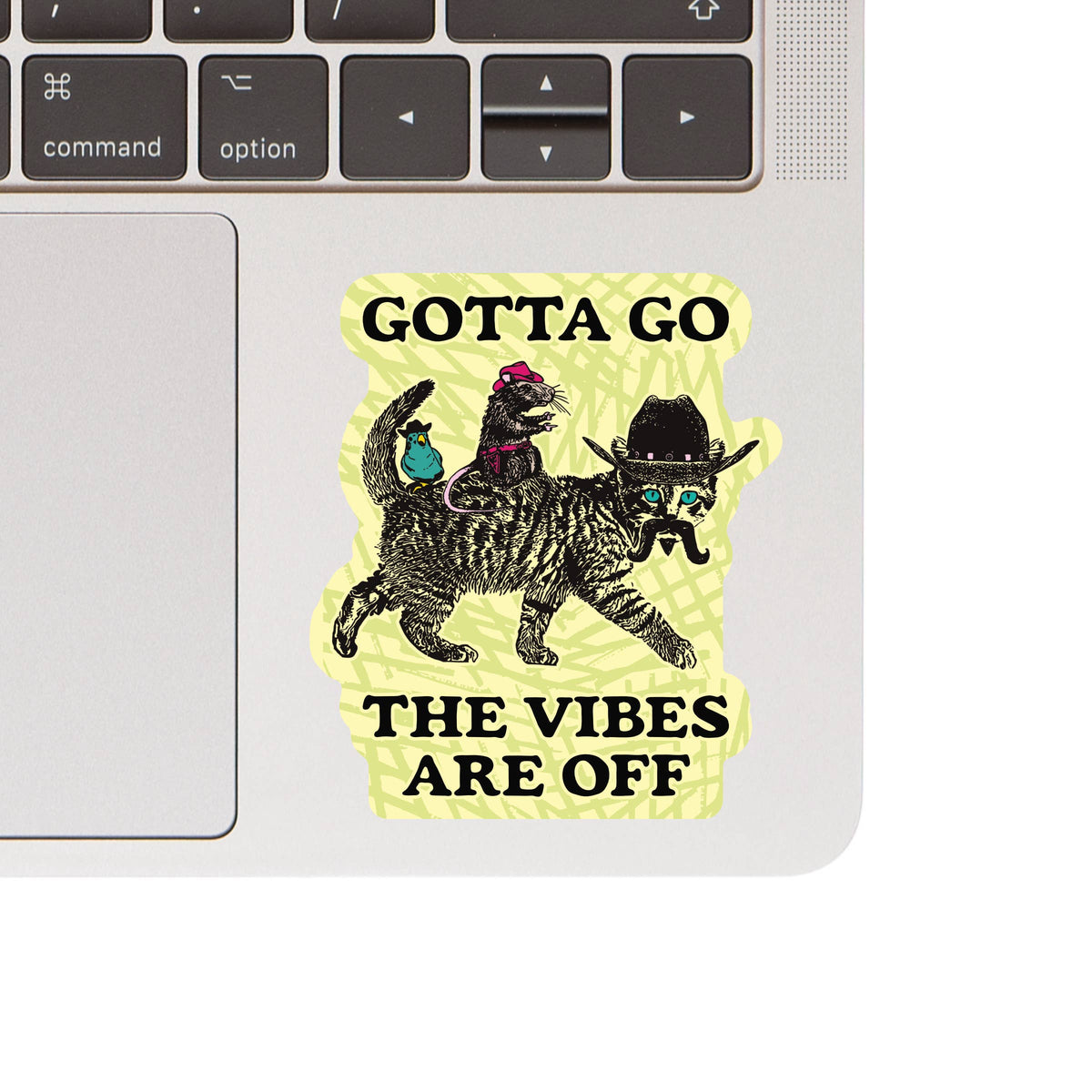 Vintage Cute Funny Animal Vibes High Quality Vinyl Sticker
