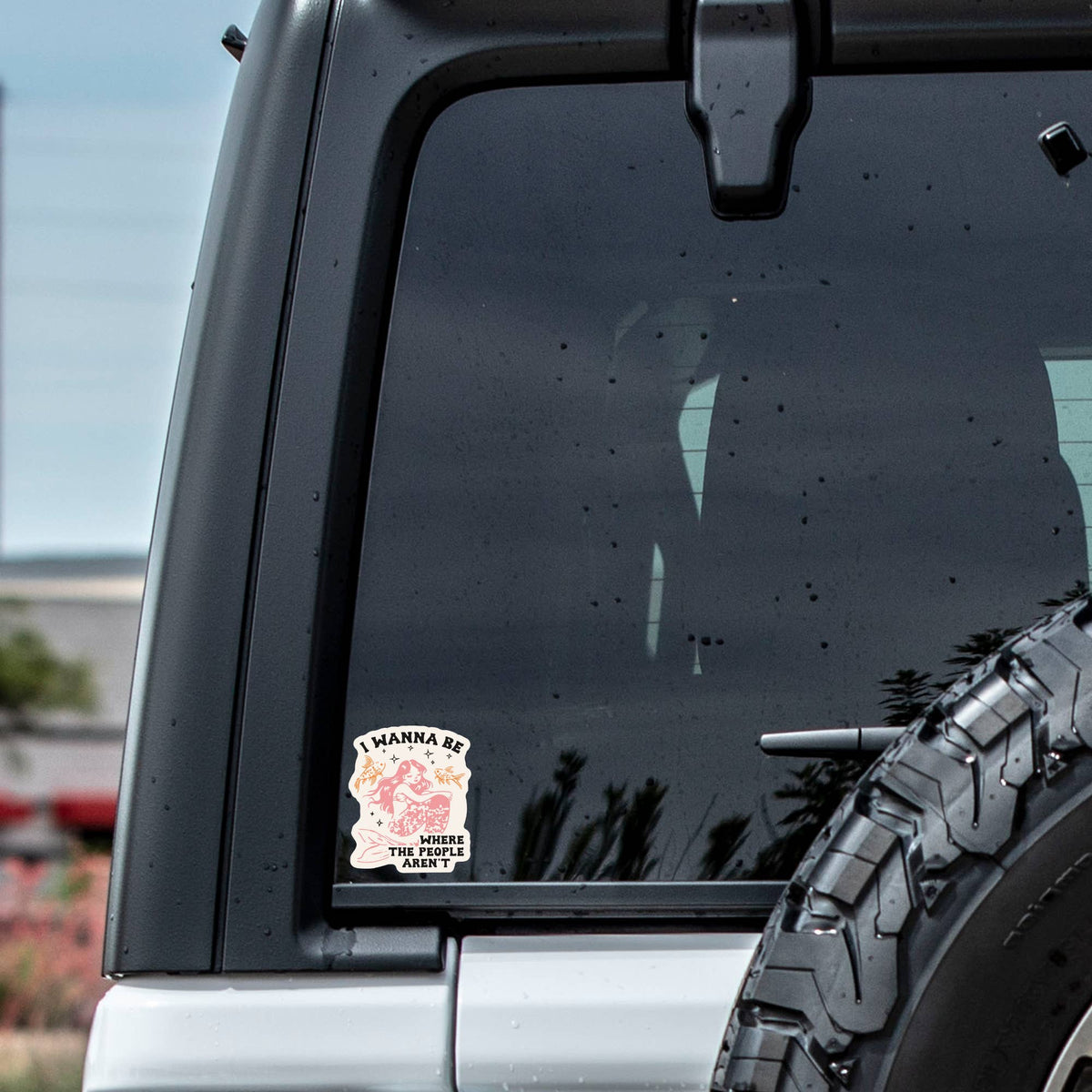 Where the People Aren't High Quality Vinyl Sticker