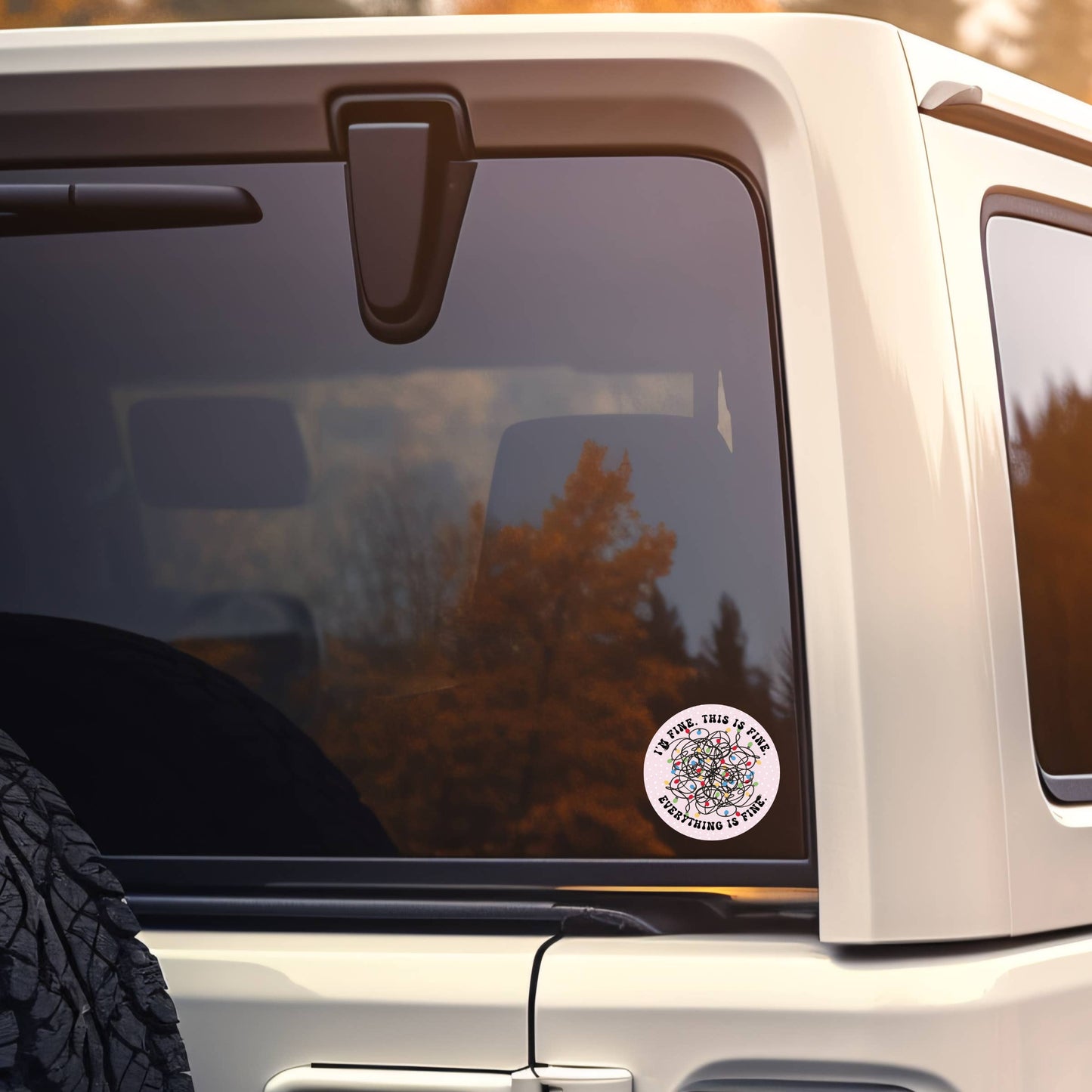 Holiday Christmas Stress Funny High Quality Vinyl Sticker