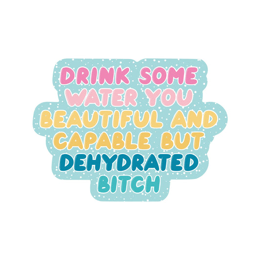 Water Bitch Funny Swear High Quality Vinyl Sticker