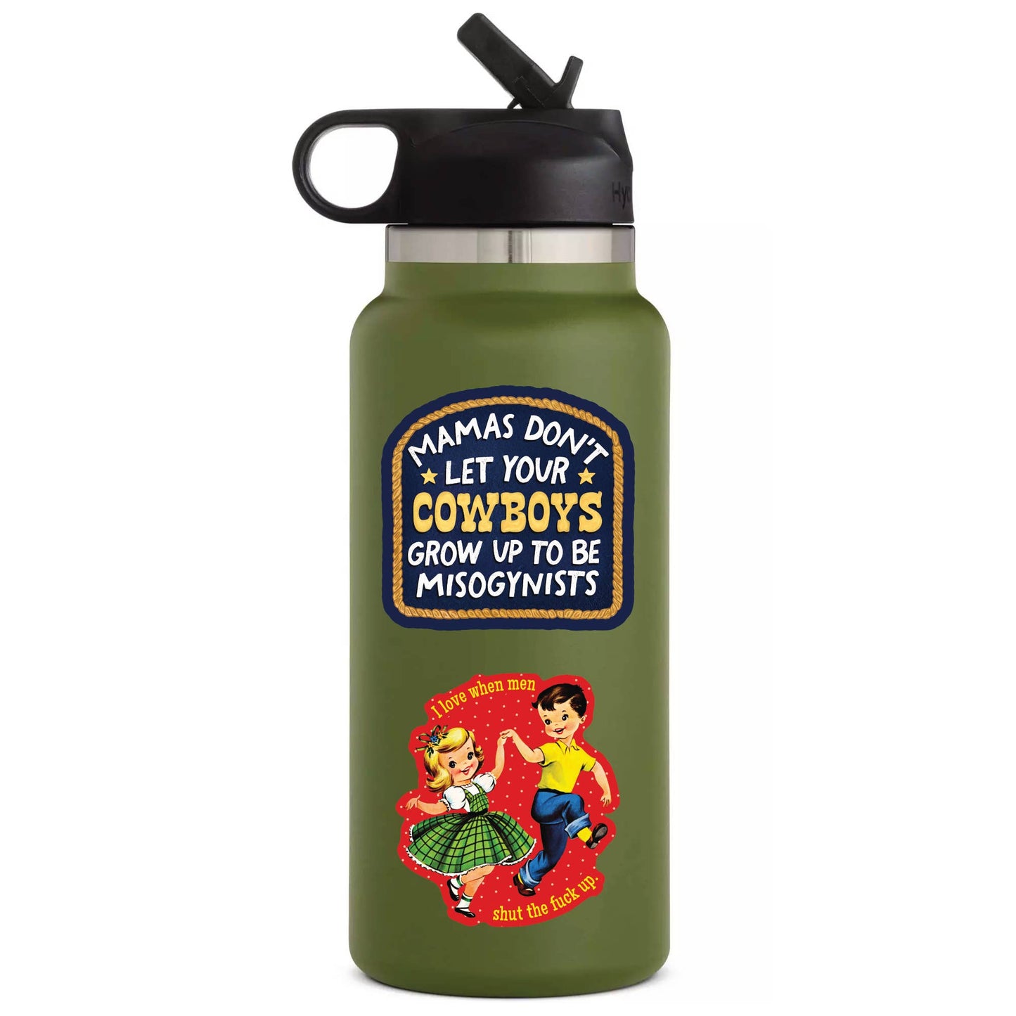 Feminist Rights Misogyny Cowboy High Quality Vinyl Sticker