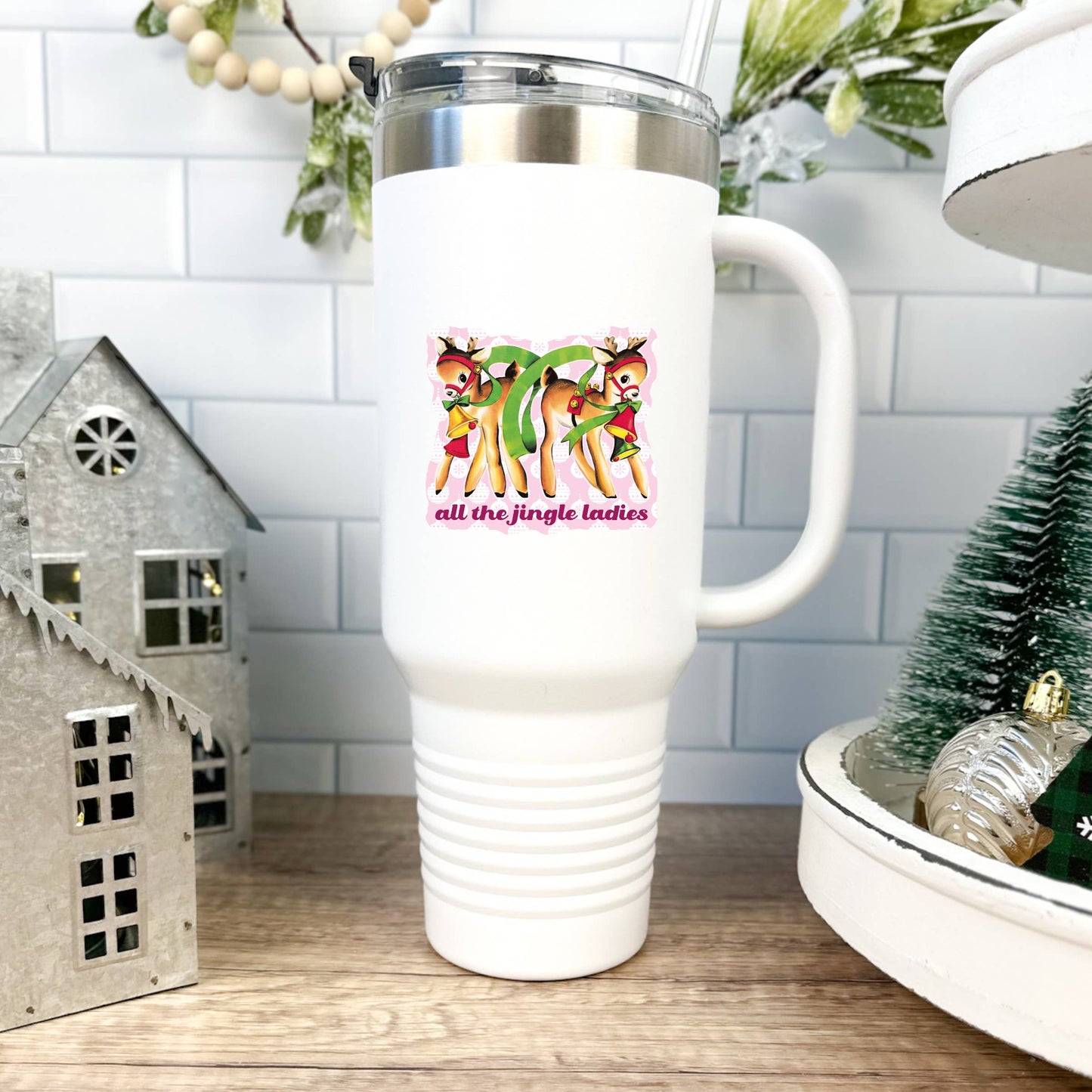 Holiday Christmas Reindeer Song High Quality Vinyl Sticker