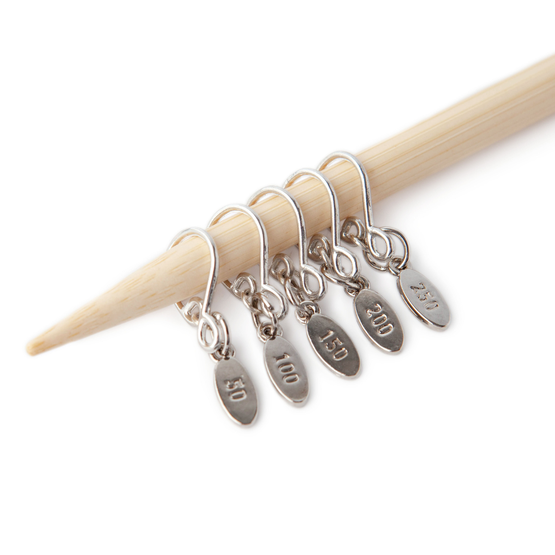 Cast On Counting Stitch Markers by 50: Expansion Set (300-500) / Medium (up to US 8)