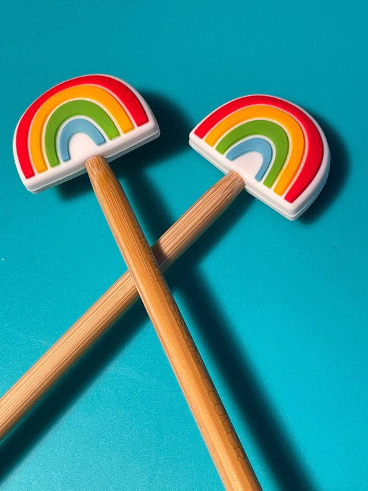 Magical Classic Rainbows Pride Cute Silicone Gift for Knitt