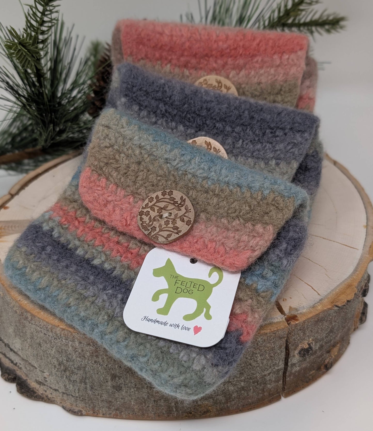 Hand-Felted "Anything Goes" Wool Pouch