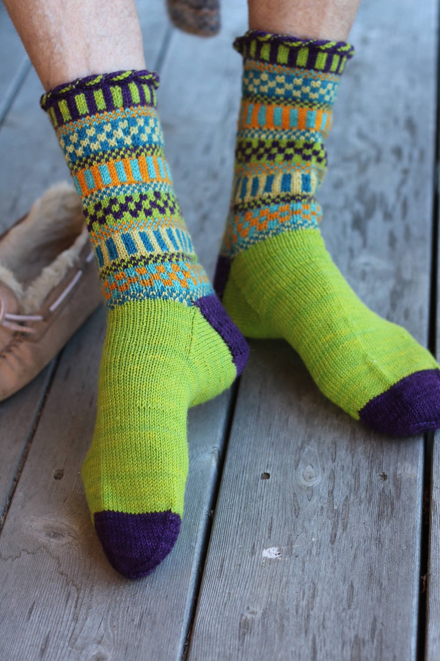 Colorwork Knitting Sock Kit