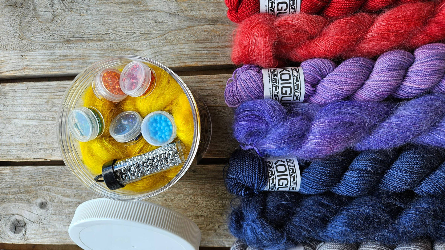 Painting with Beads Scarf Kit