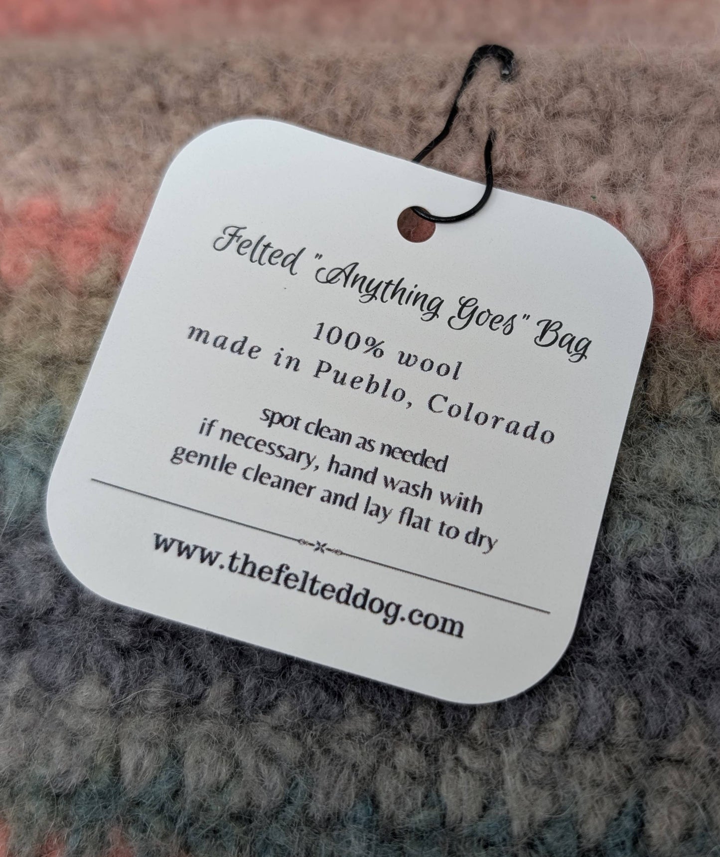 Hand-Felted "Anything Goes" Wool Pouch